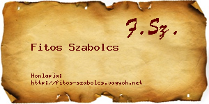 Fitos Szabolcs névjegykártya